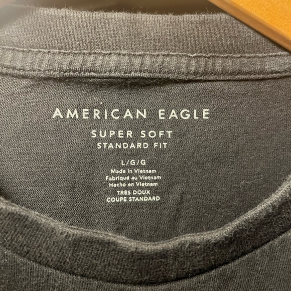 American Eagle Super Soft Standard Fit Long Sleeve T-Shirt Mens Large - Picture 2 of 8